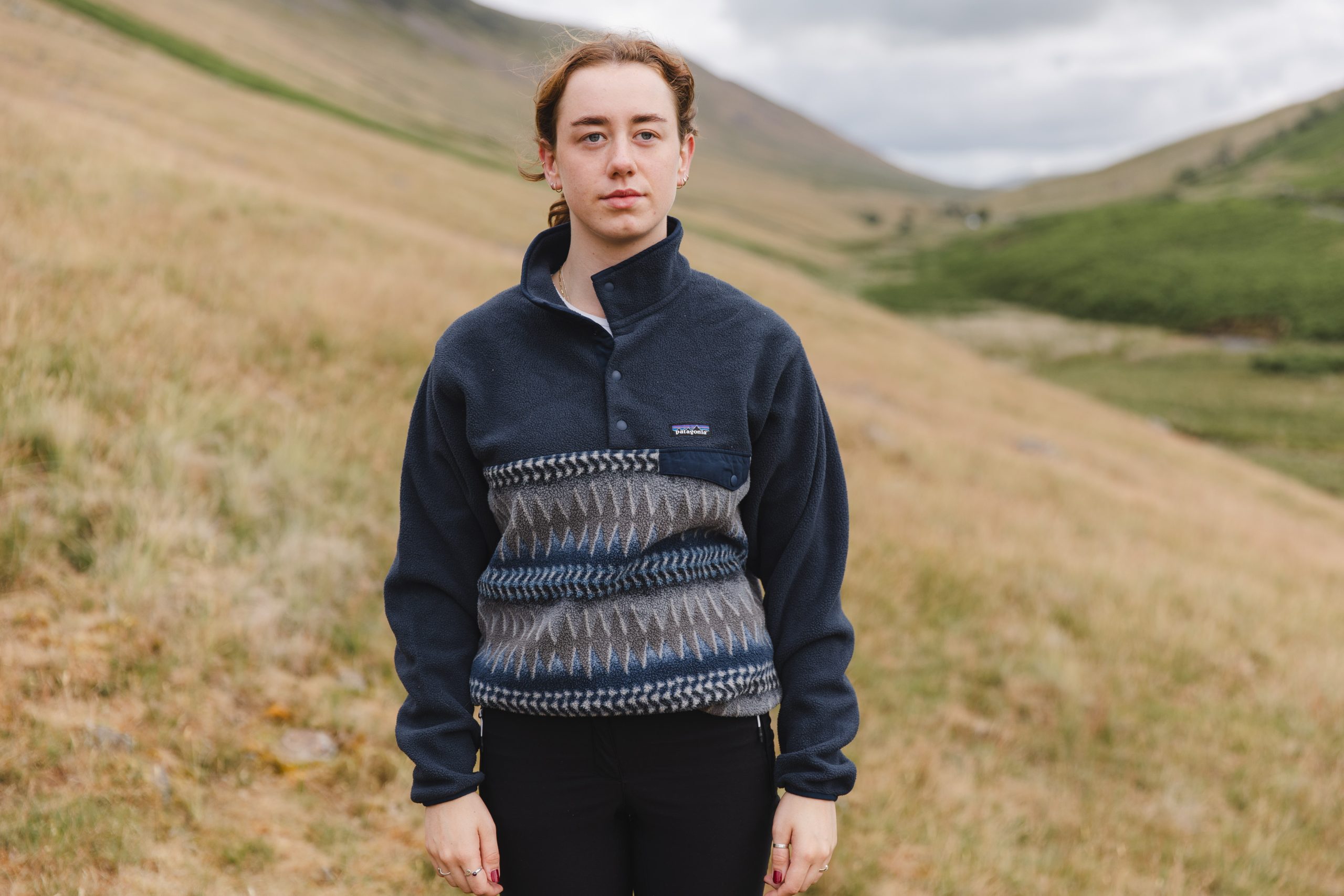 Patagonia Snap-T Synchilla Fleece (Navy Blue / Cave Grey) – bjornfell