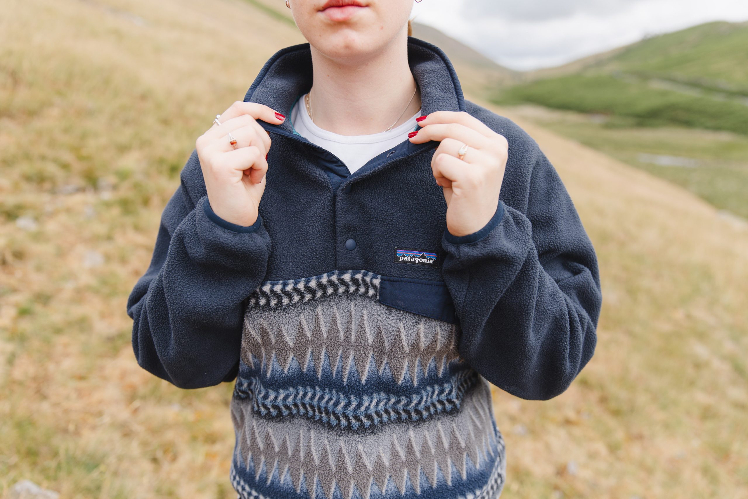 T*A様 Patagonia Synchilla SnapT グレー×ネイビー Patagonia Snap-T Synchilla Fleece (Navy Blue / Cave Grey) – bjornfell