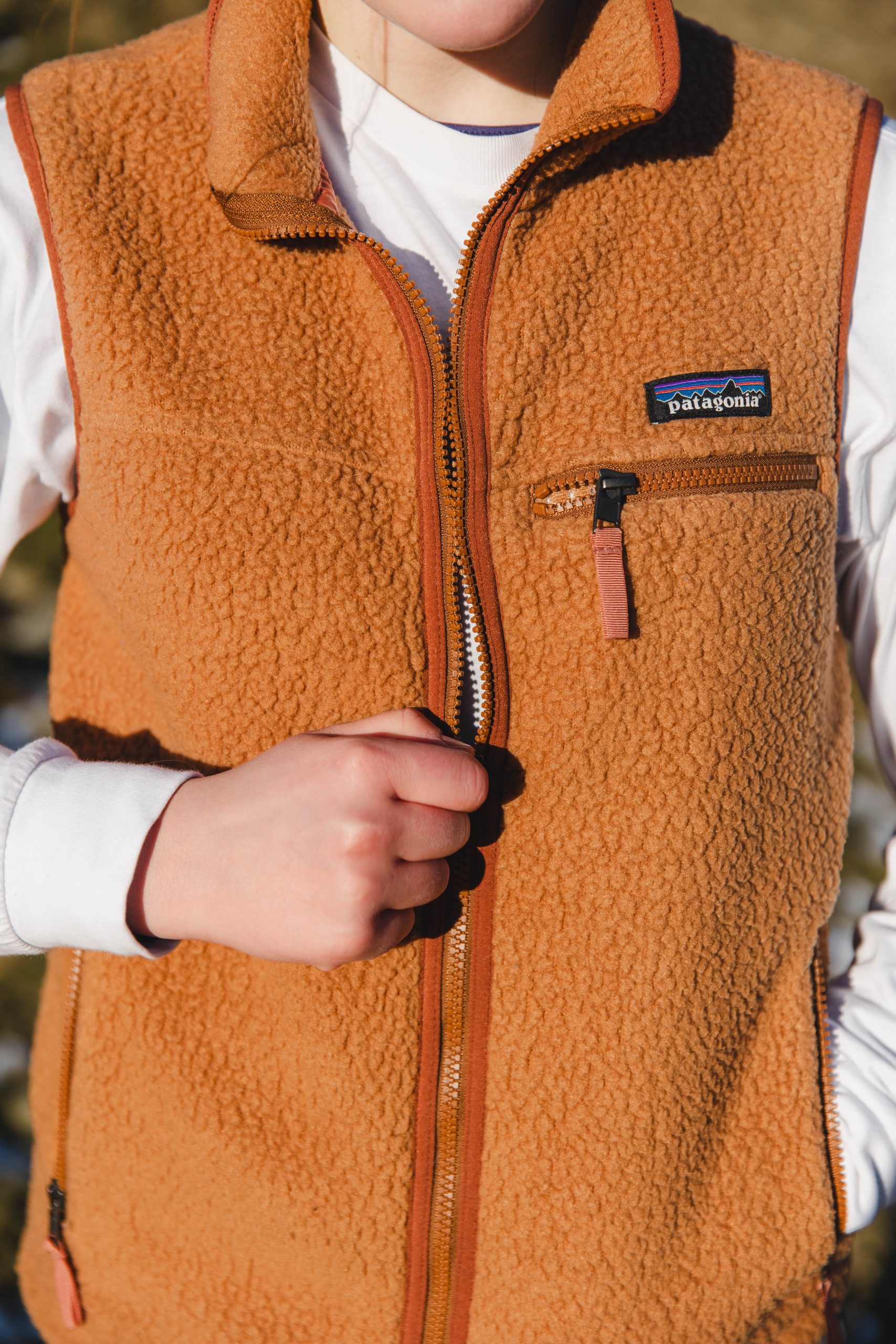 Patagonia Retro Pile Fleece Vest (Deerskin Tan) - Image 9